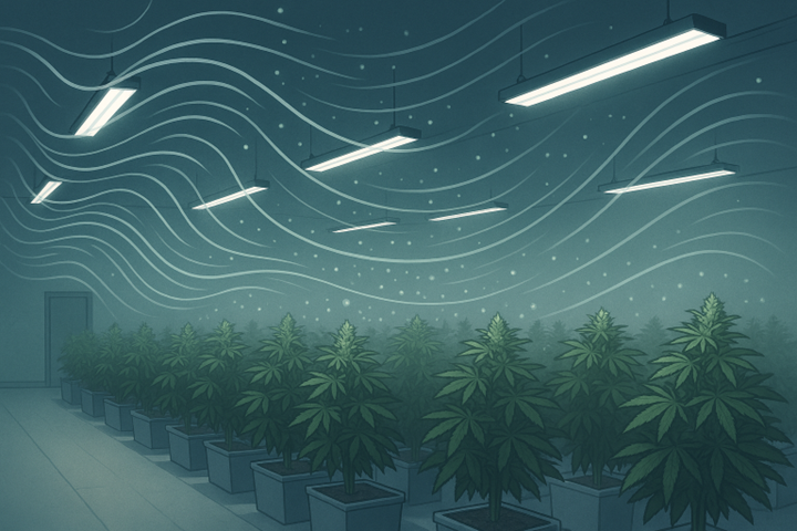 TYM Load in Cannabis, Flower Rooms, Particles in cannabis grow facility