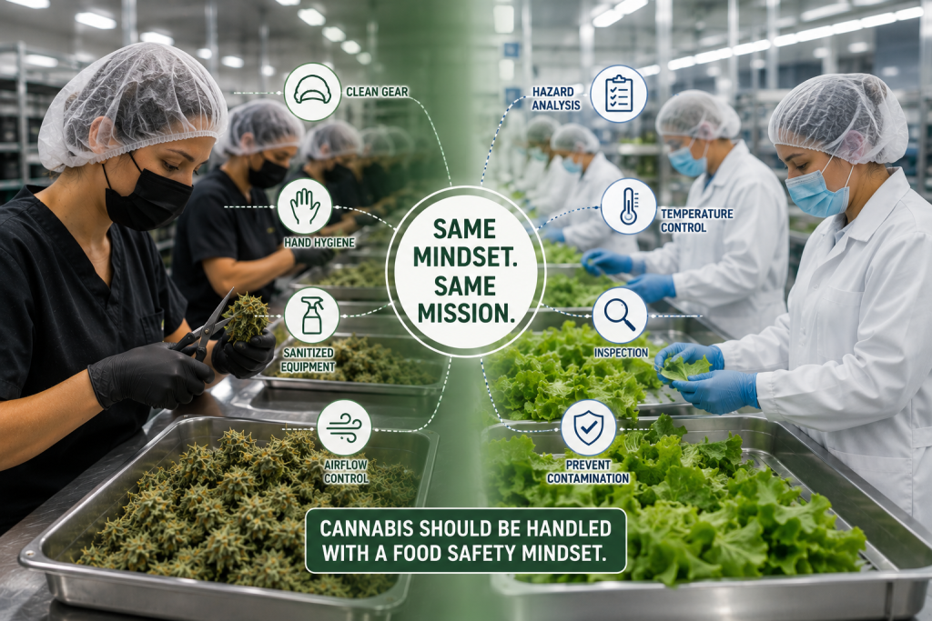 Cannabis Enters the Food Chain at Harvest: Why Trimming Requires a Food Safety Mindset