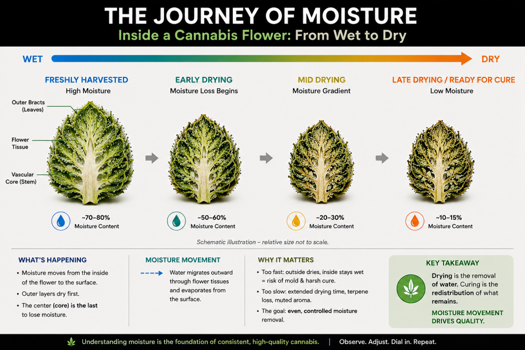 Cannabis After Harvest: The Ecology of Drying, Trimming, Curing and Storage