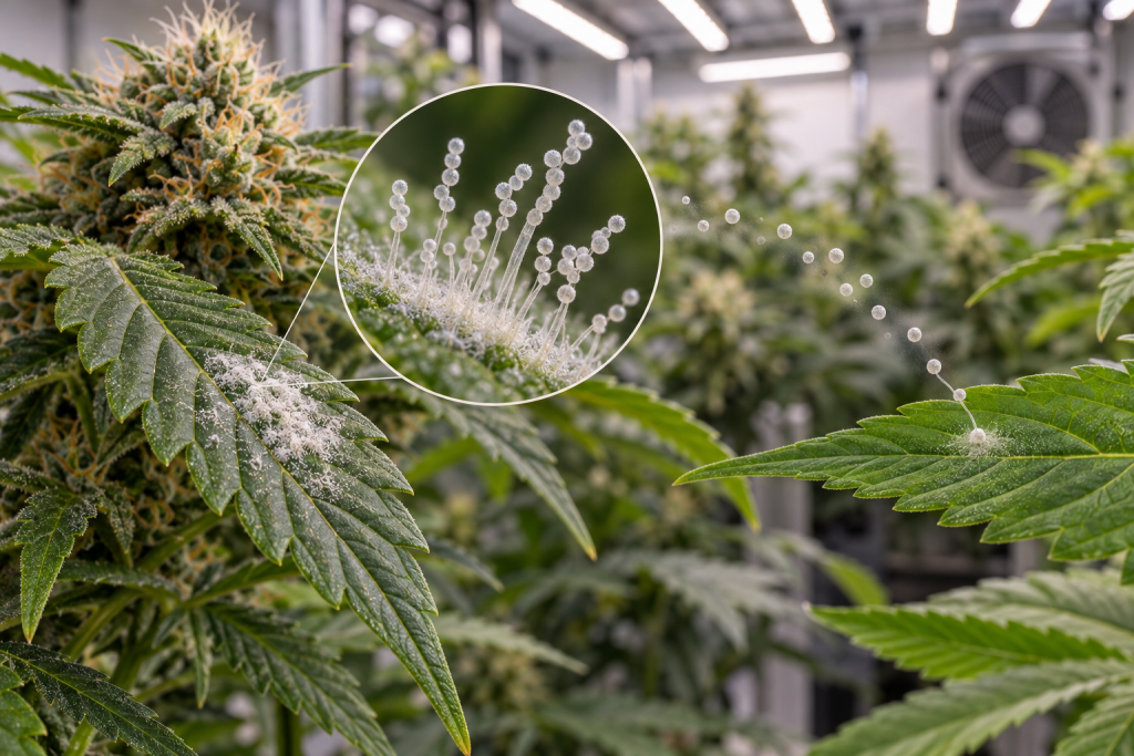 Life cycle of Powdery Mildew